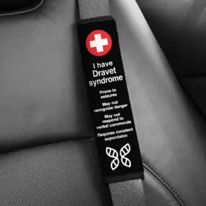 Dravet Syndrome Medical Alert Seatbelt Cover