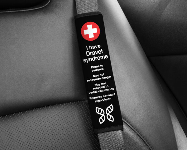 Dravet Syndrome Medical Alert Seatbelt Cover